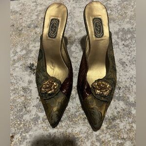 Elegant Floral Embellished Heels